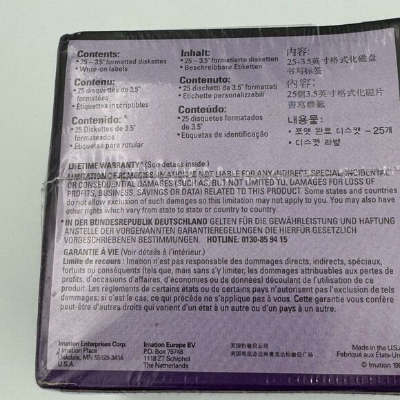 50 Pack 3M Imation IBM Formatted High Density 3.5" Floppy Diskettes Rainbow NEW - Picture 7 of 8